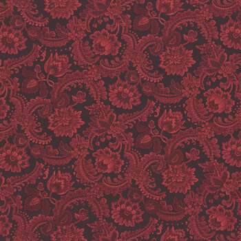 Scrap Basket Favorites 1506-88 Cranberry by Kim Diehl for Henry Glass Fabrics