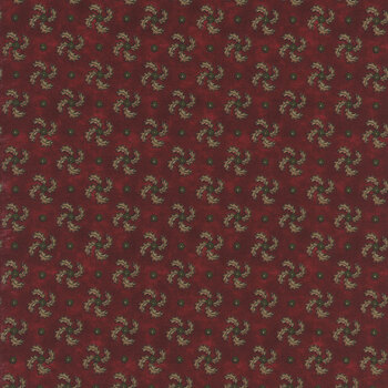 Scrap Basket Favorites 1510-88 Cranberry by Kim Diehl for Henry Glass Fabrics