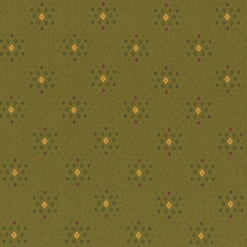 Scrap Basket Favorites 1514-66 Green by Kim Diehl for Henry Glass Fabrics