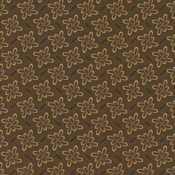 Scrap Basket Favorites 1526-33 Brown by Kim Diehl for Henry Glass Fabrics