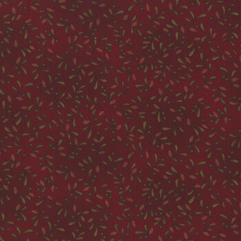 Scrap Basket Favorites 1529-88 Cranberry by Kim Diehl for Henry Glass Fabrics