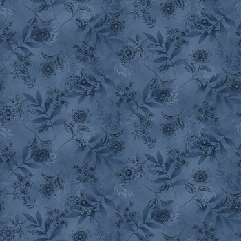Flossie's Flowers 3369-77 Blue by Janet Rae Nesbitt from Henry Glass Fabrics
