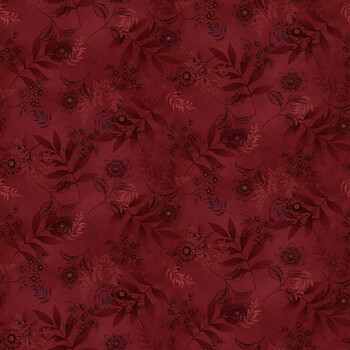 Flossie's Flowers 3369-88 Red by Janet Rae Nesbitt from Henry Glass Fabrics