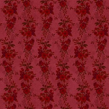 Flossie's Flowers 3370-88 Red by Janet Rae Nesbitt from Henry Glass Fabrics