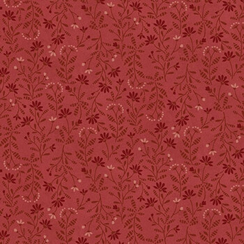 Flossie's Flowers 3371-88 Red by Janet Rae Nesbitt from Henry Glass Fabrics