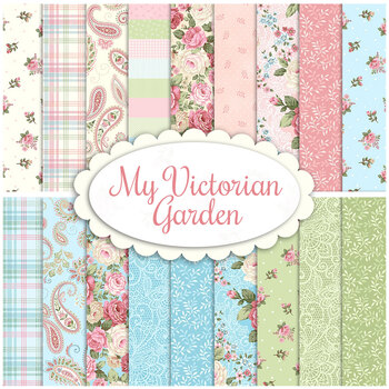 My Victorian Garden  Yardage by Mary Jane Carey for Henry Glass Fabrics