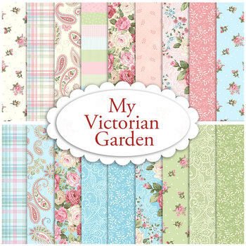 My Victorian Garden  Yardage by Mary Jane Carey from Henry Glass Fabrics