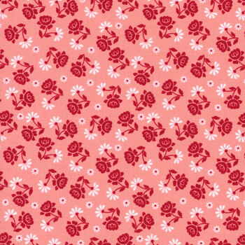 Granny Chic C8523-PINK Roses by Lori Holt for Riley Blake Designs