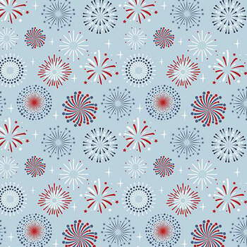 Stars and Stripes Forever C15711-SKY by Lori Whitlock for Riley Blake Designs