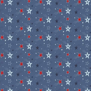 Stars and Stripes Forever C15712-BLUE by Lori Whitlock for Riley Blake Designs