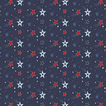 Stars and Stripes Forever C15712-NAVY by Lori Whitlock for Riley Blake Designs
