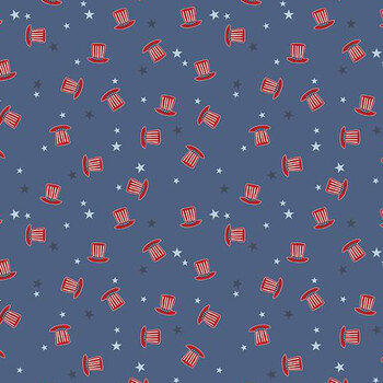 Stars and Stripes Forever C15715-BLUE by Lori Whitlock for Riley Blake Designs