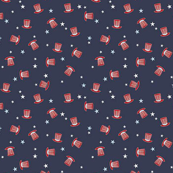 Stars and Stripes Forever C15715-NAVY by Lori Whitlock for Riley Blake Designs