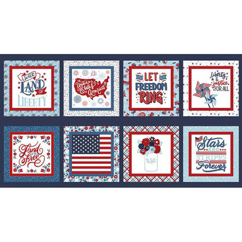 Stars and Stripes Forever P15717-PANEL Multi by Lori Whitlock for Riley Blake Designs