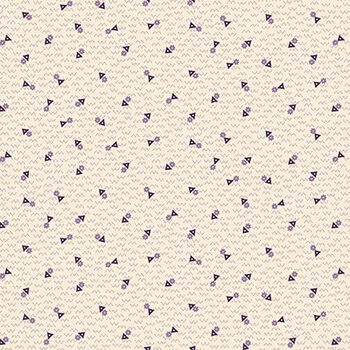 Pansy For Your Thoughts 1699-33 Cream by Hannah West from Henry Glass Fabrics