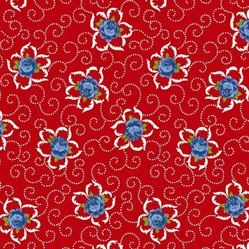 Old Glory 1664-88 Red by Stacy West from Henry Glass Fabrics