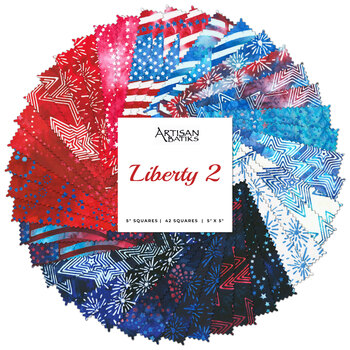 Liberty 2 - Artisan Batiks  Charm Square from Robert Kaufman Fabrics
