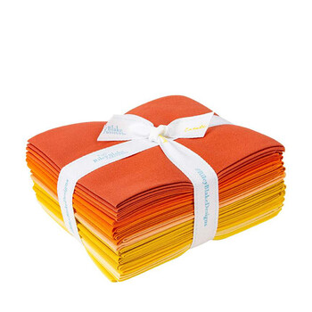 Confetti Cottons - Orange and Yellow 12 FQ Bundle