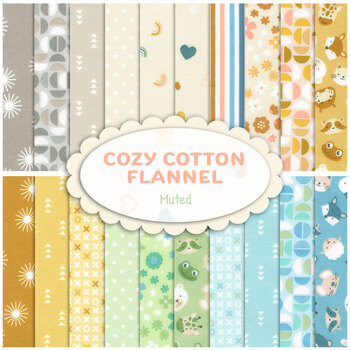 Cozy Cotton Flannel  20 FQ Set - Muted from Robert Kaufman Fabrics