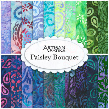Paisley Bouquet - Artisan Batiks  Yardage by Lunn Studio from Robert Kaufman Fabrics