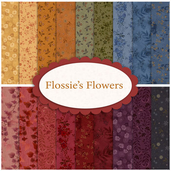 Flossie's Flowers  Yardage by Janet Rae Nesbitt from Henry Glass Fabrics