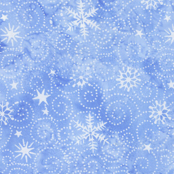 Snowed In 122331515 Blue Chambray from Island Batik