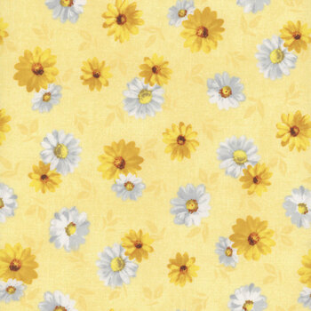 Bees & Blooms 89284-551 Yellow by Danhui Nai for Wilmington Prints