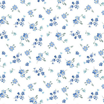 Bees & Blooms 89286-147 White by Danhui Nai from Wilmington Prints