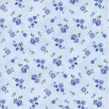 Bees & Blooms 89286-447 Blue by Danhui Nai for Wilmington Prints