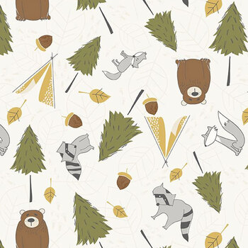Into The Woodlands 36283-175 Cream by Deane Beesley from Wilmington Prints
