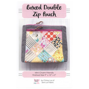 Boxed Double Zip Pouch Pattern