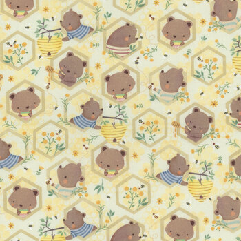 Honey Bear KIDZ-CD3488 Beige by Timeless Treasures Fabrics