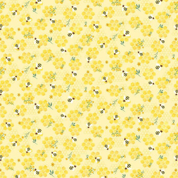 Honey Bear KIDZ-CD3490 Yellow from Timeless Treasures Fabrics