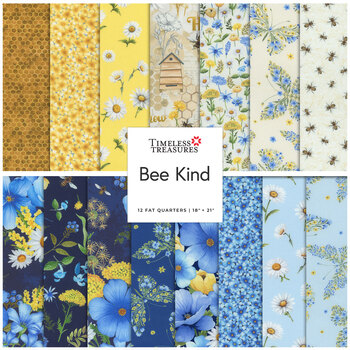 Bee & Bee Kind  12 FQ Set by Timeless Treasures Fabrics