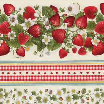 Berry Sweet FRUIT-CD3401 Cream by Timeless Treasures Fabrics