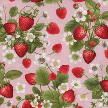 Berry Sweet FRUIT-CD3402 Pink by Timeless Treasures Fabrics