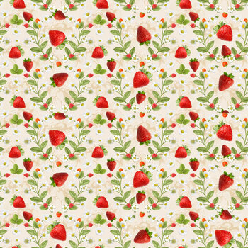 Berry Sweet FRUIT-CD3406 Ecru from Timeless Treasures Fabrics