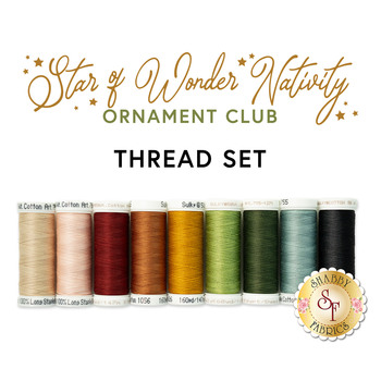  Star of Wonder Nativity Ornament Club - 9pc Sulky Cotton Thread Set - RESERVE