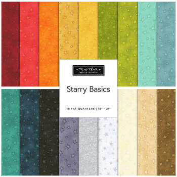 Starry Basics 18 FQ Set by Leanne Anderson for Henry Glass Fabrics