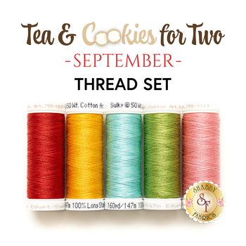 Tea & Cookies for Two - September - 5pc Thread Set