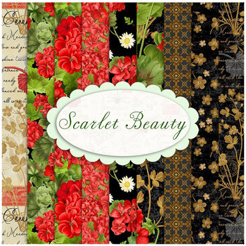 Scarlet Beauty  Yardage from Timeless Treasures Fabrics