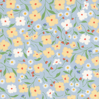 Cottage Charm 31750-21 Powder Blue by Heather Briggs for Moda Fabrics