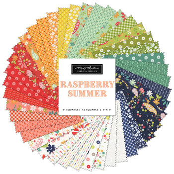 Raspberry Summer  Charm Pack by Sherri And Chelsi from Moda Fabrics - RESERVE
