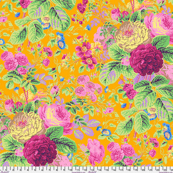 Kaffe Fassett Collective Classics Plus PWPJ053.GOLD Gradi Floral - Gold by FreeSpirit Fabrics