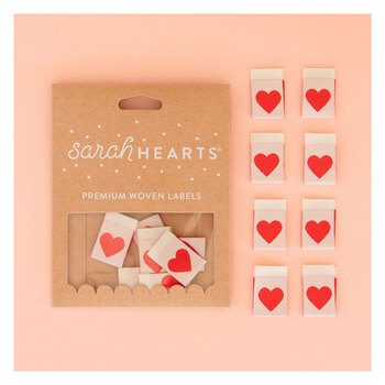 Sew In Labels - Red Heart - 8ct