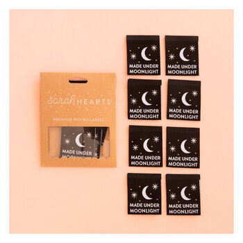 Sew In Labels - Made Under Moonlight - 8ct