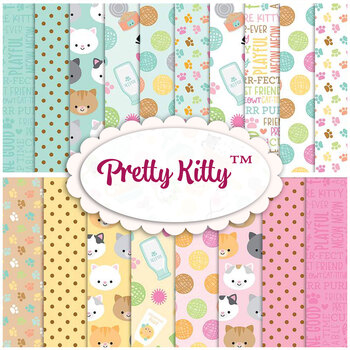 Pretty Kitty™  18 FQ Set by Doodlebug Design Inc. for Riley Blake Designs