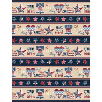 Stars of Valor 30082-243 Multi by Beth Grove from Wilmington Prints