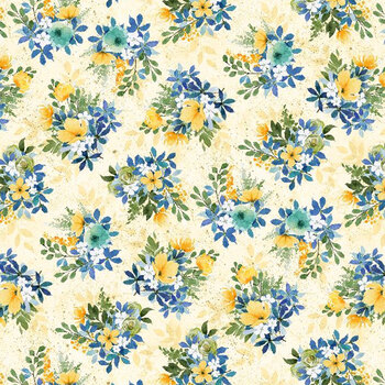 Sunlit Serenade 40771-554 Light Yellow by Joy Hall for Wilmington Prints