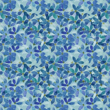 Sunlit Serenade 40773-444 Blue by Joy Hall for Wilmington Prints